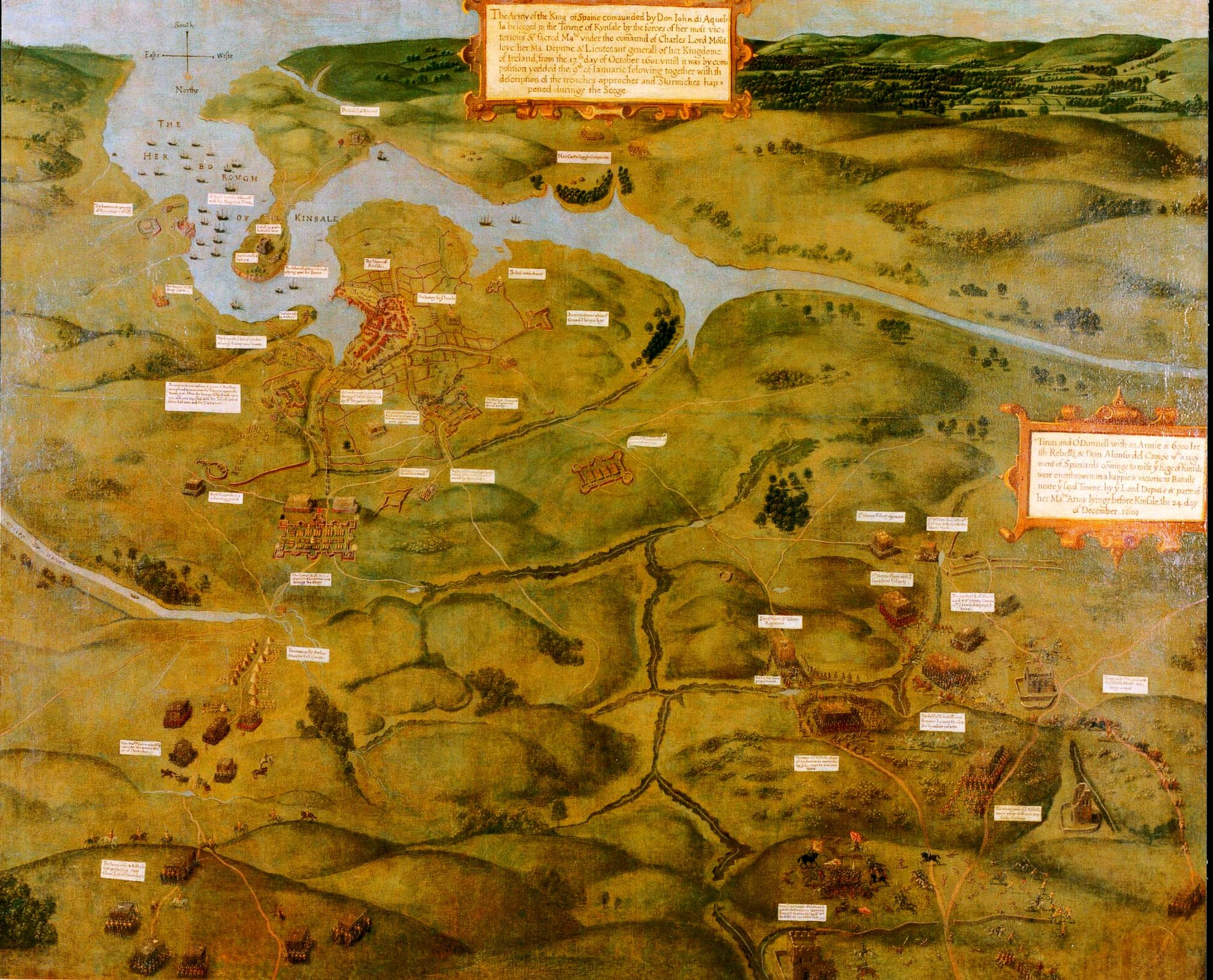 Strategic map of Kinsale 1601